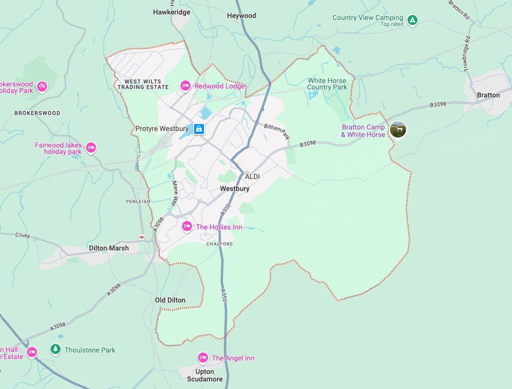 Map of Westbury